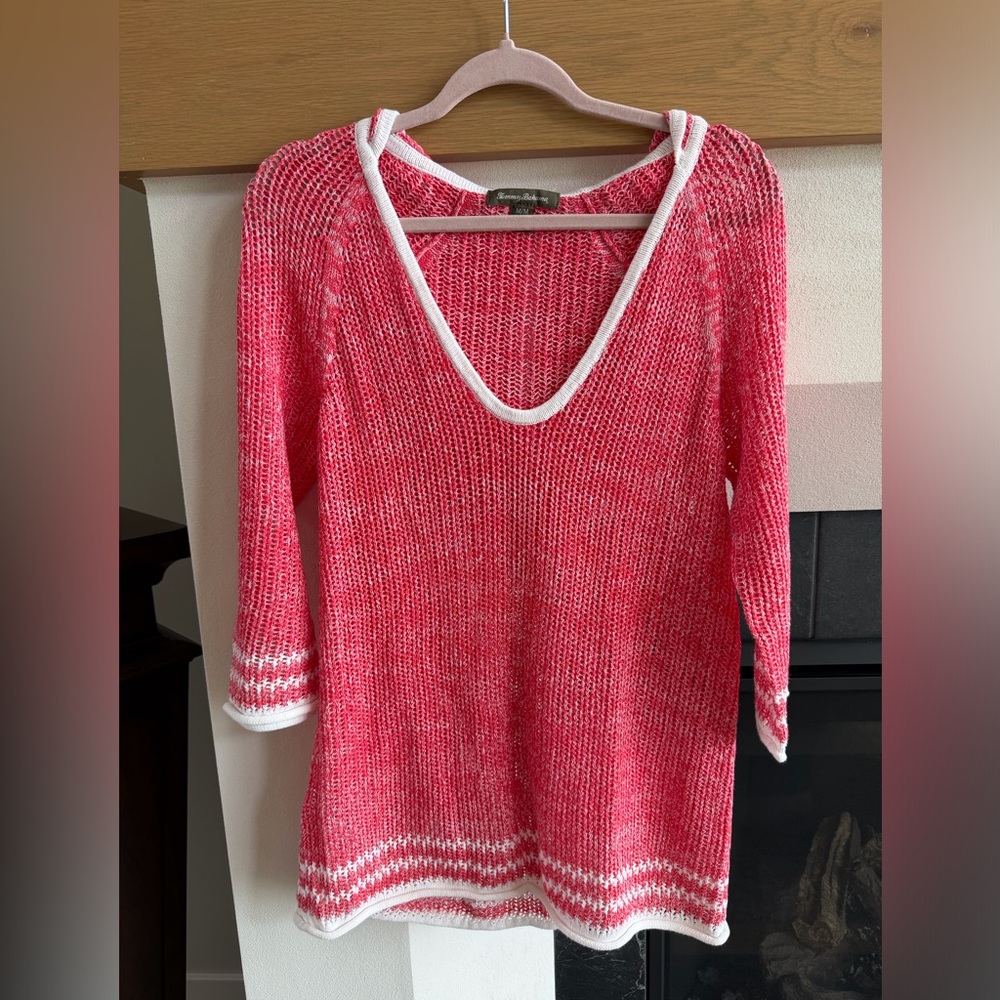 Tommy Bahama Linen Blend Hoodie Sweater